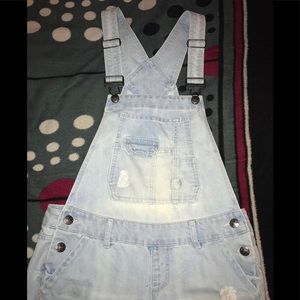 Distressed Overalls